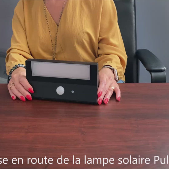 Applique avec détecteur de mouvement solaire Pulsar 600 Lumen noir LUMIHOME