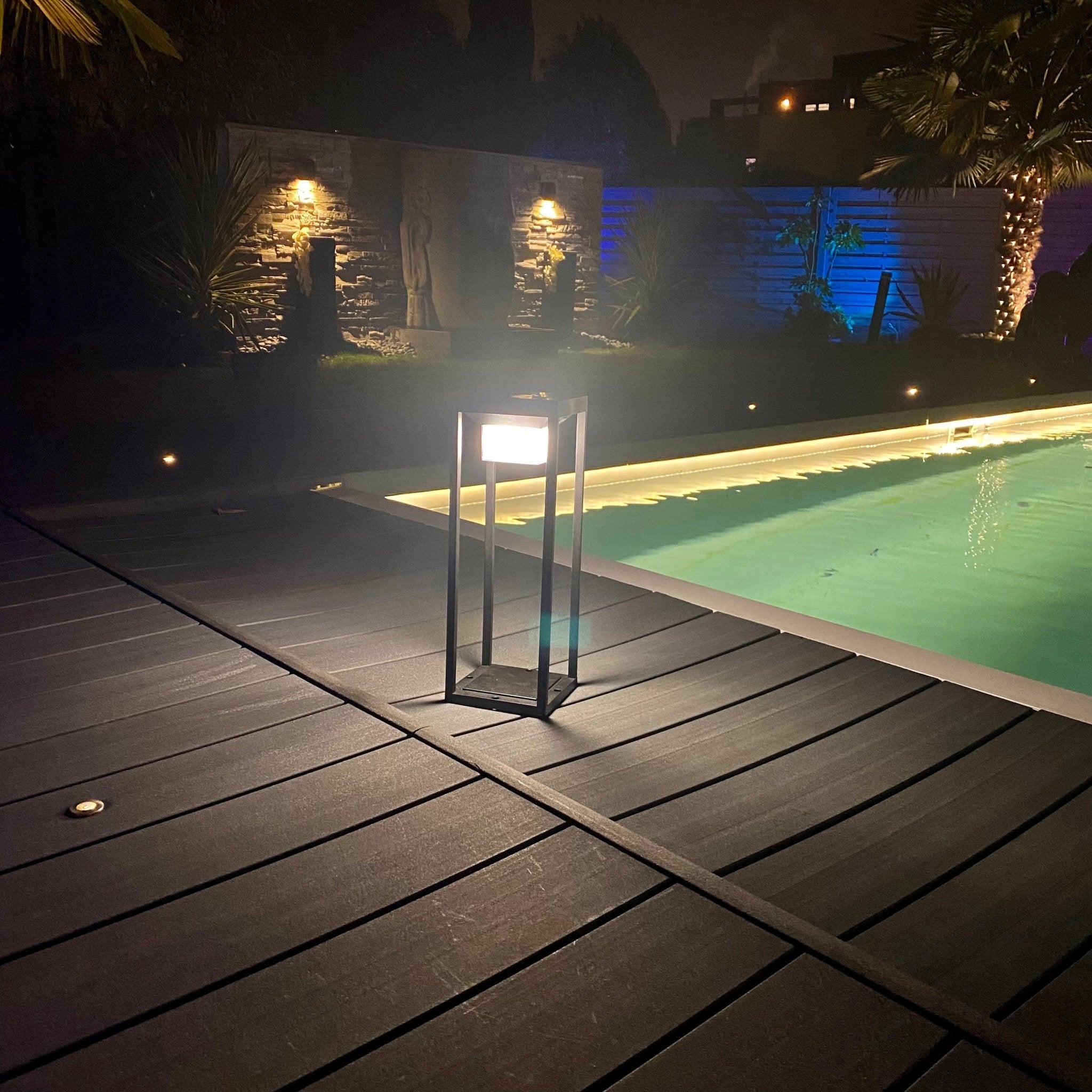 Lanterne Led solaire & Usb Picasso- Hauteur 50 cm - Lumihome-France.com
