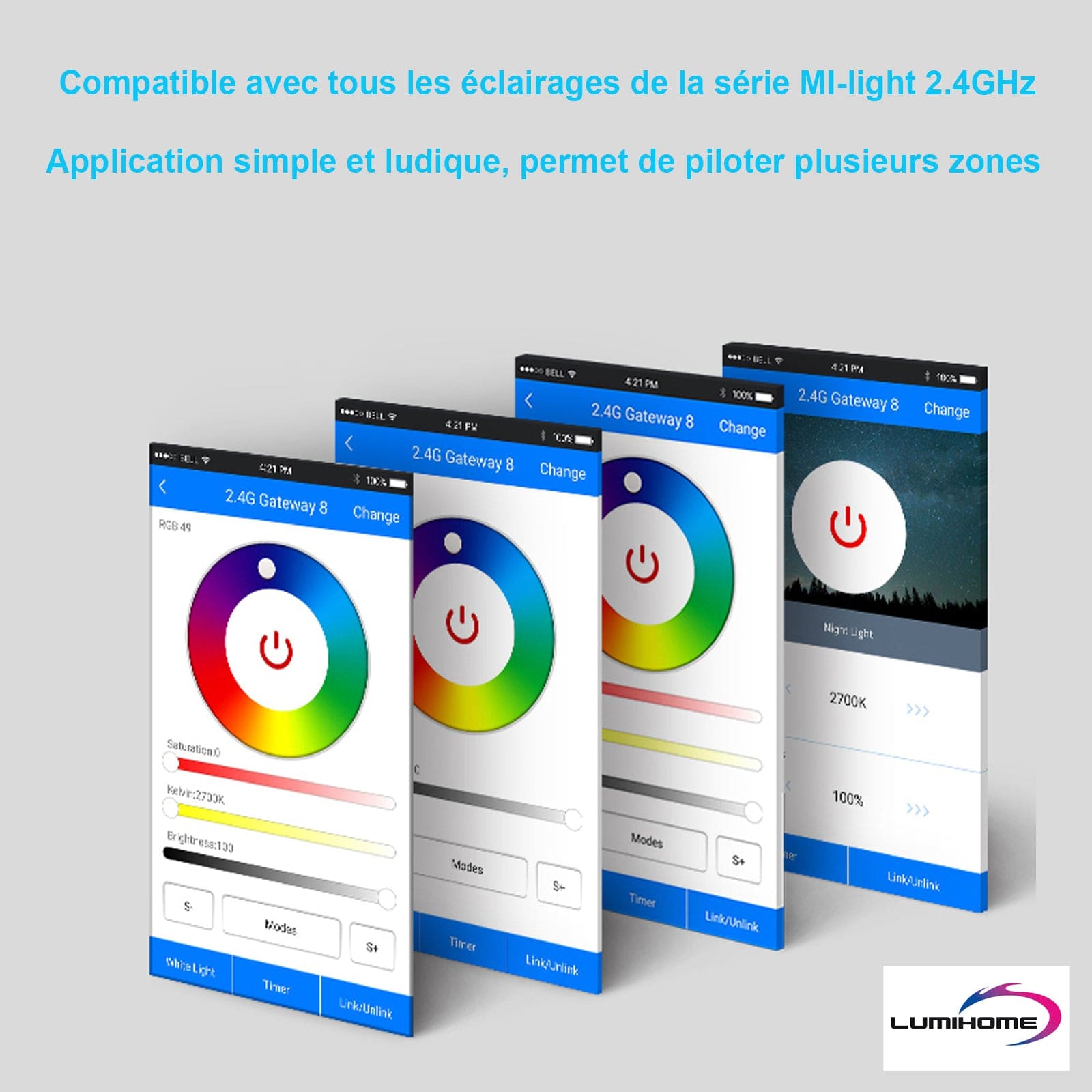 Passerelle wifi compatible Smartphone, Alexa et google home pour gamme MI–BOXER 2.4GHz - Lumihome-France.com