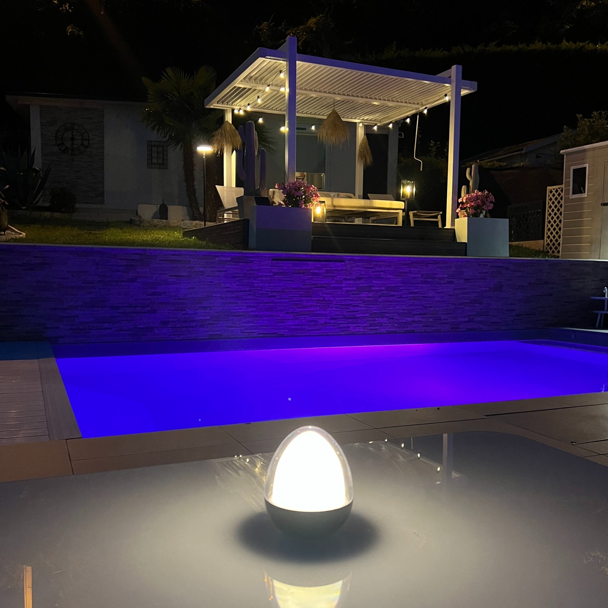 Led Deko Tischleuchte JOY - Kabellos & usb - RGB+CCT - 40 bis 400 Lumen - Lumihome