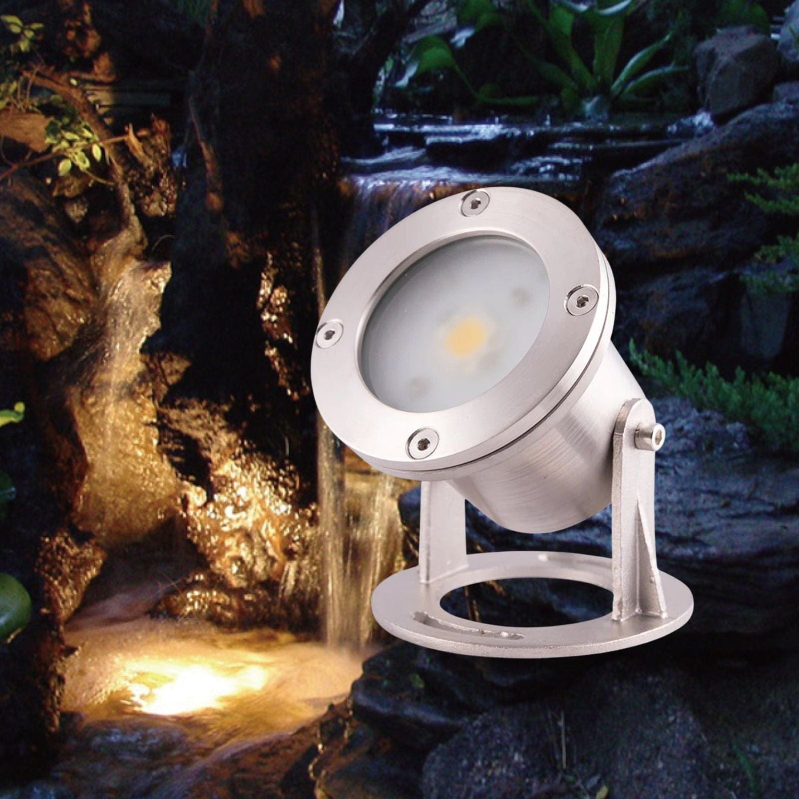 Led Spot Eintauchbarer Brunnen SF3BC-ET - 12V AC/DC - Warmweiß 3500K° - 550 Lumen - IP68 - Lumihome-France.com