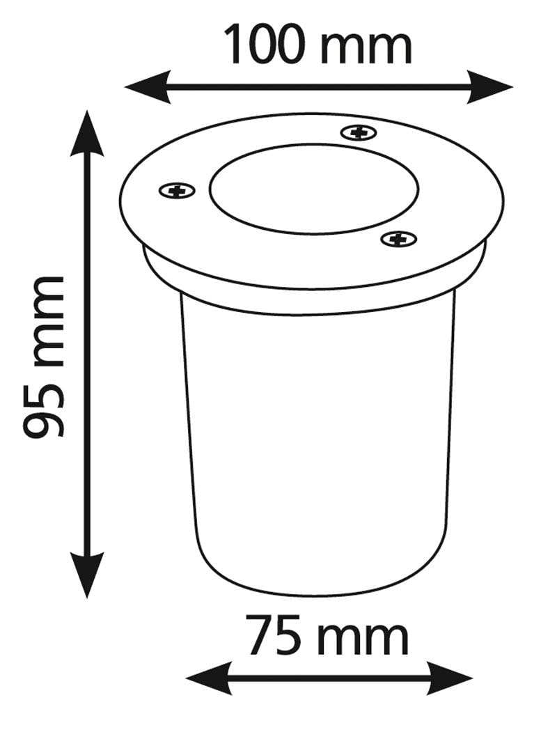 Led einbaustrahler integriert SOL-GL15 - 230V - Ø 10 cm- Kaltweiss 6500K° - 500 Lumen - Lumihome-Deutschland.com