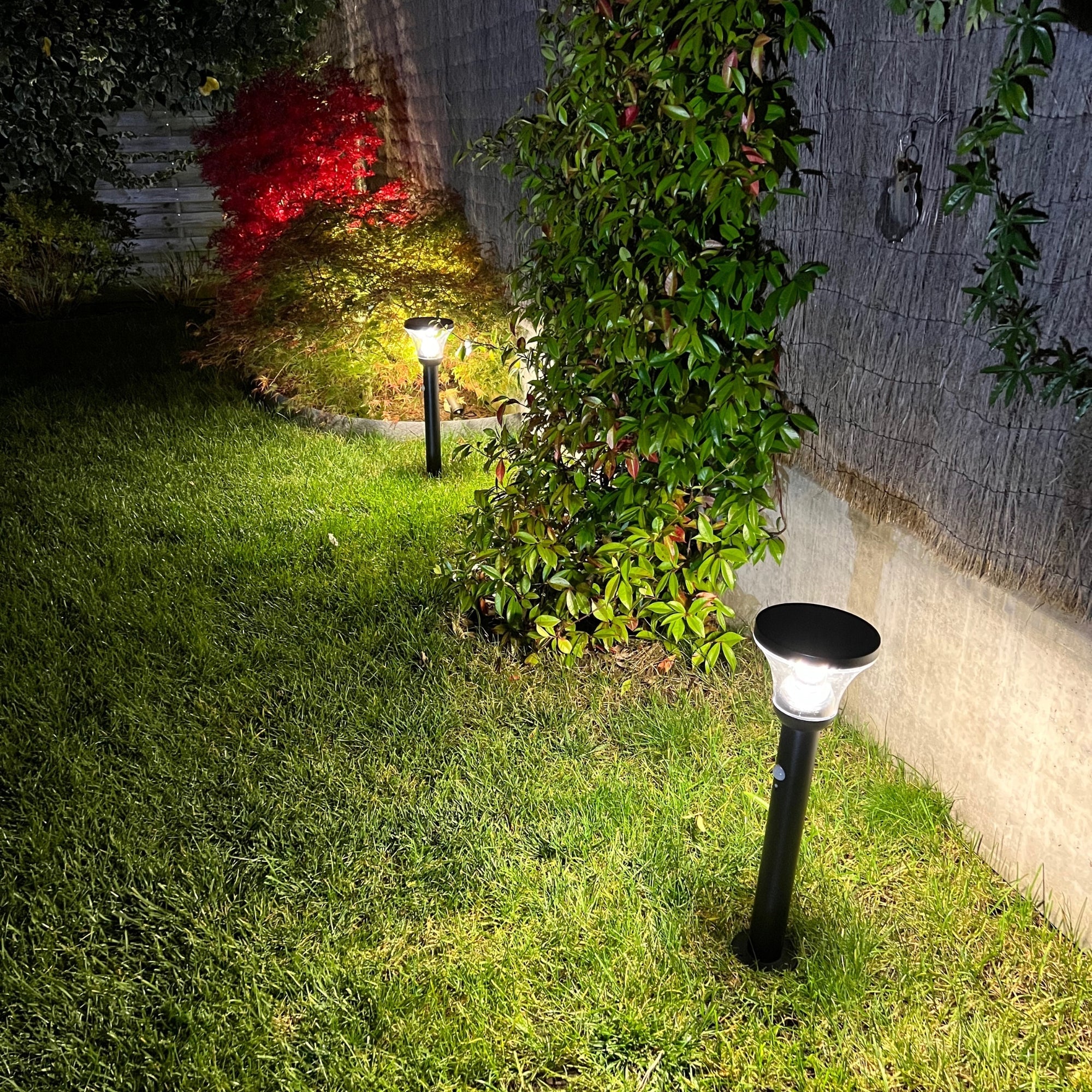 DIVA solar Led bollard - Motion detector - 3 lighting modes from 75 to 600 lumens - Lumihome