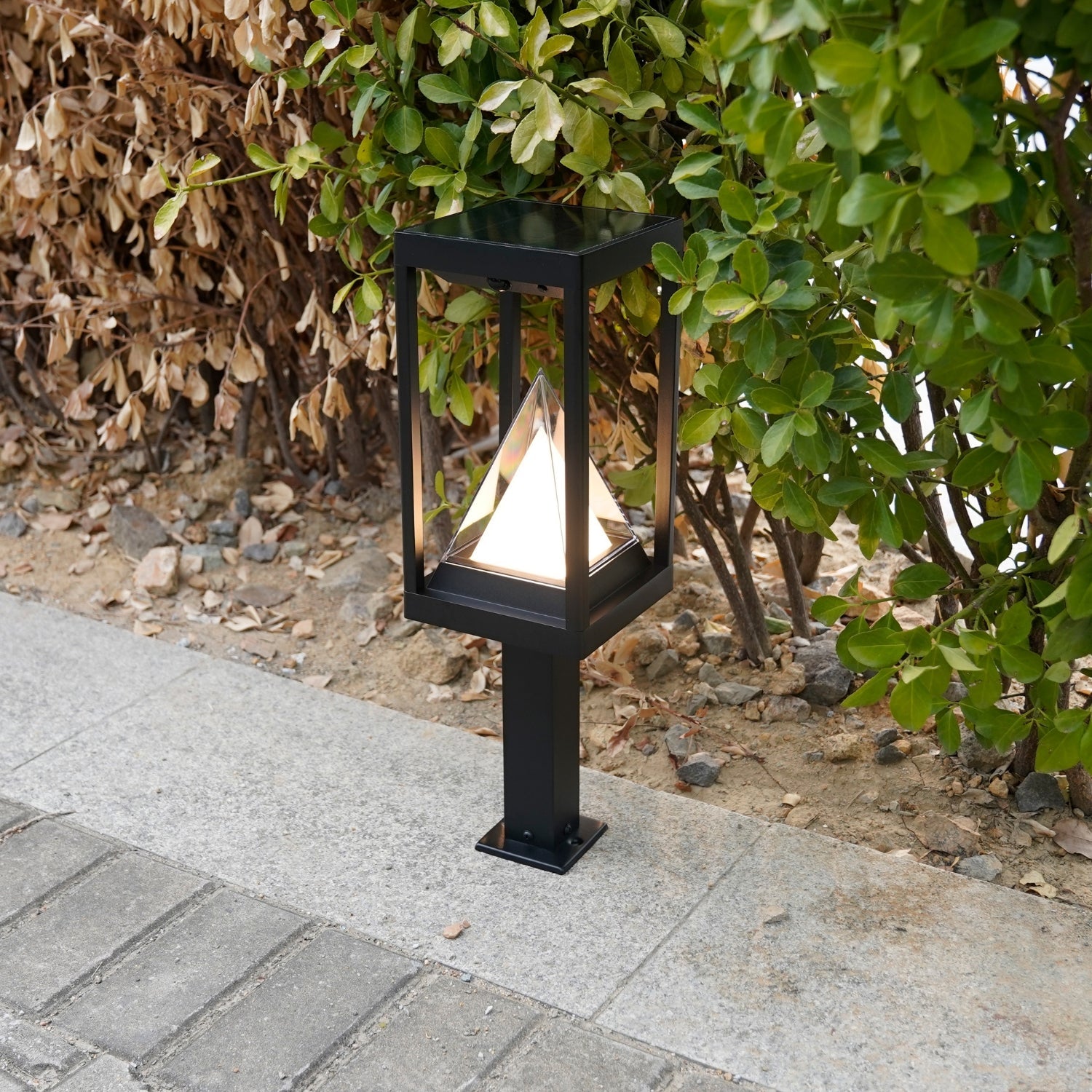 Led solar bollard KEOPS - Motion detector - 3 lighting modes 75 to 600 lumens - Lumihome