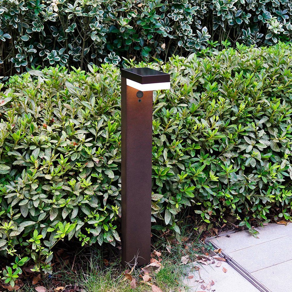 VENUS Solar Led Bollard - Motion detector - 3 lighting modes 100 to 1000 lumens - Lumihome