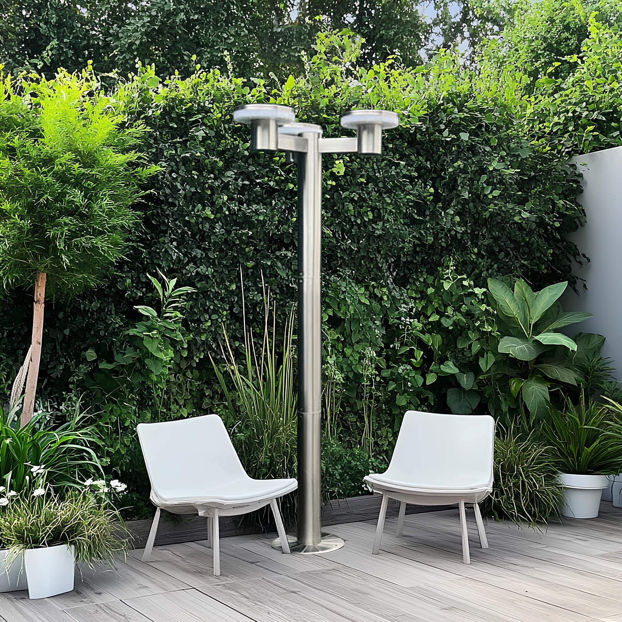 Led solar floor lamp ALTO 3000 - Height 2m - Remote control - 300 to 3000 lumens - Lumihome