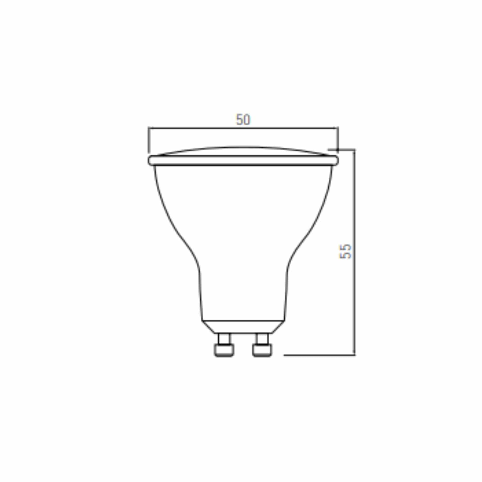 Led bulb GU10 SZ5010-30 - 230V - Warm white 3000K° - 400 lumens - 5W - Lumihome-France.com