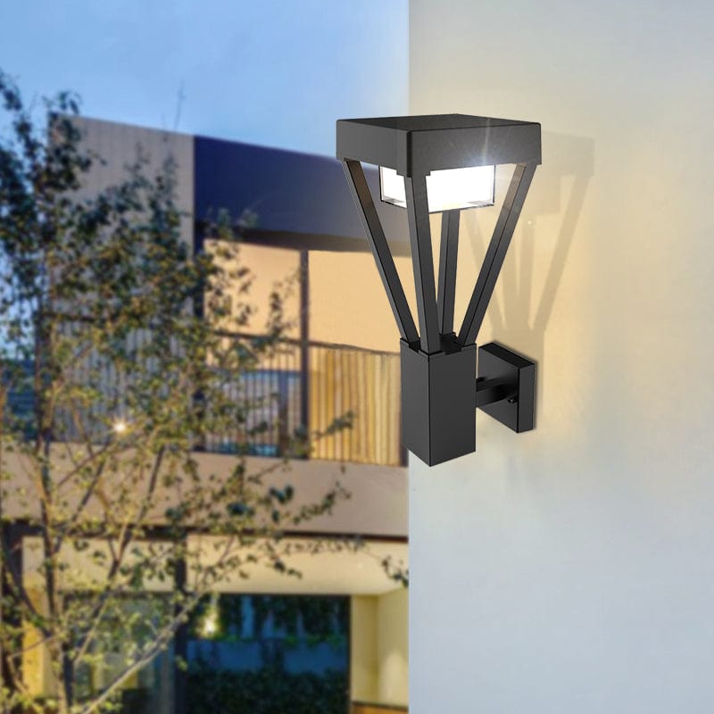 LUXOR black outdoor wall lamp - 230V - GX53 bulb not included - Lumihome-France.com