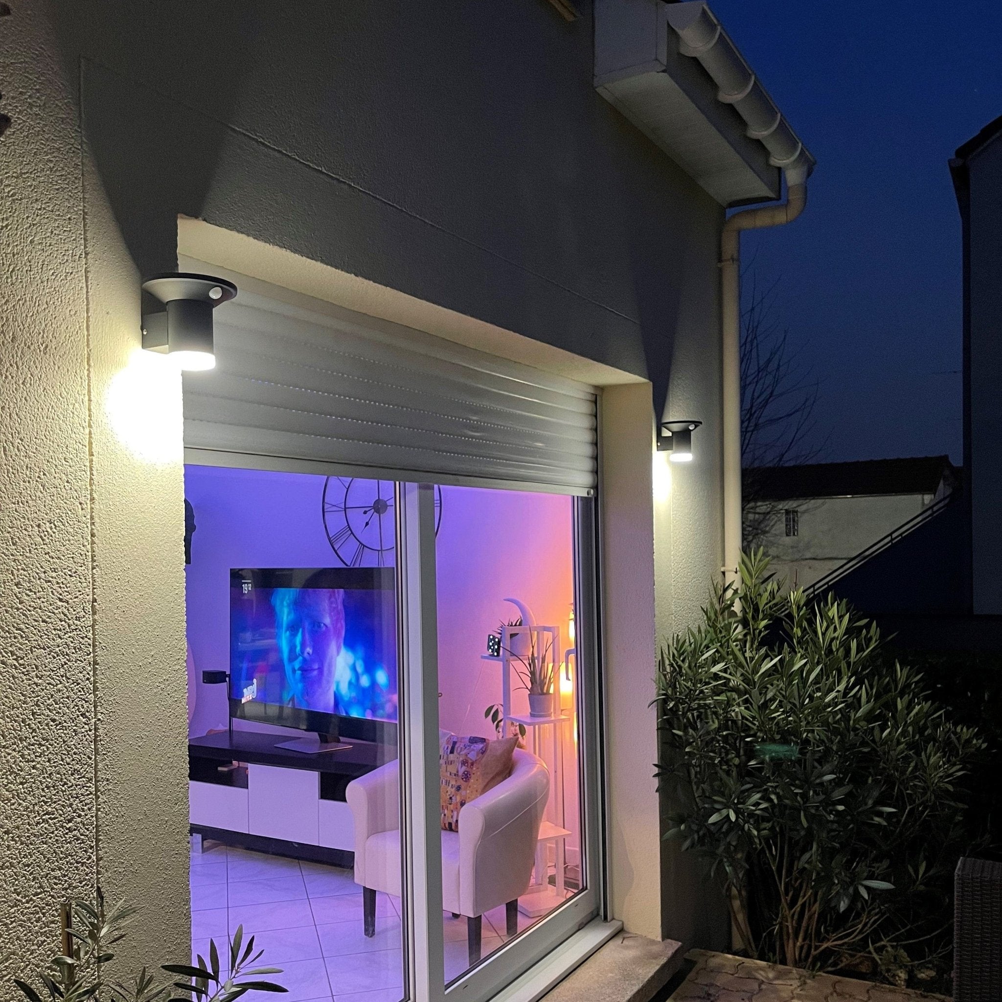 SYDNEY Solar Led Wall Light - Motion detector - 3 lighting modes - 75 to 500 lumens - Lumihome-France.com