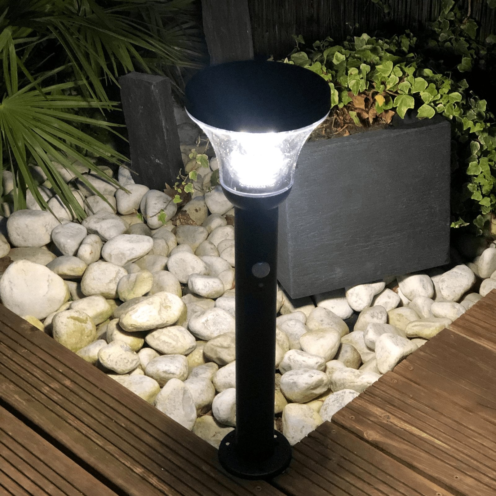 DIVA solar Led bollard - Motion detector - 3 lighting modes from 75 to 600 lumens - Lumihome