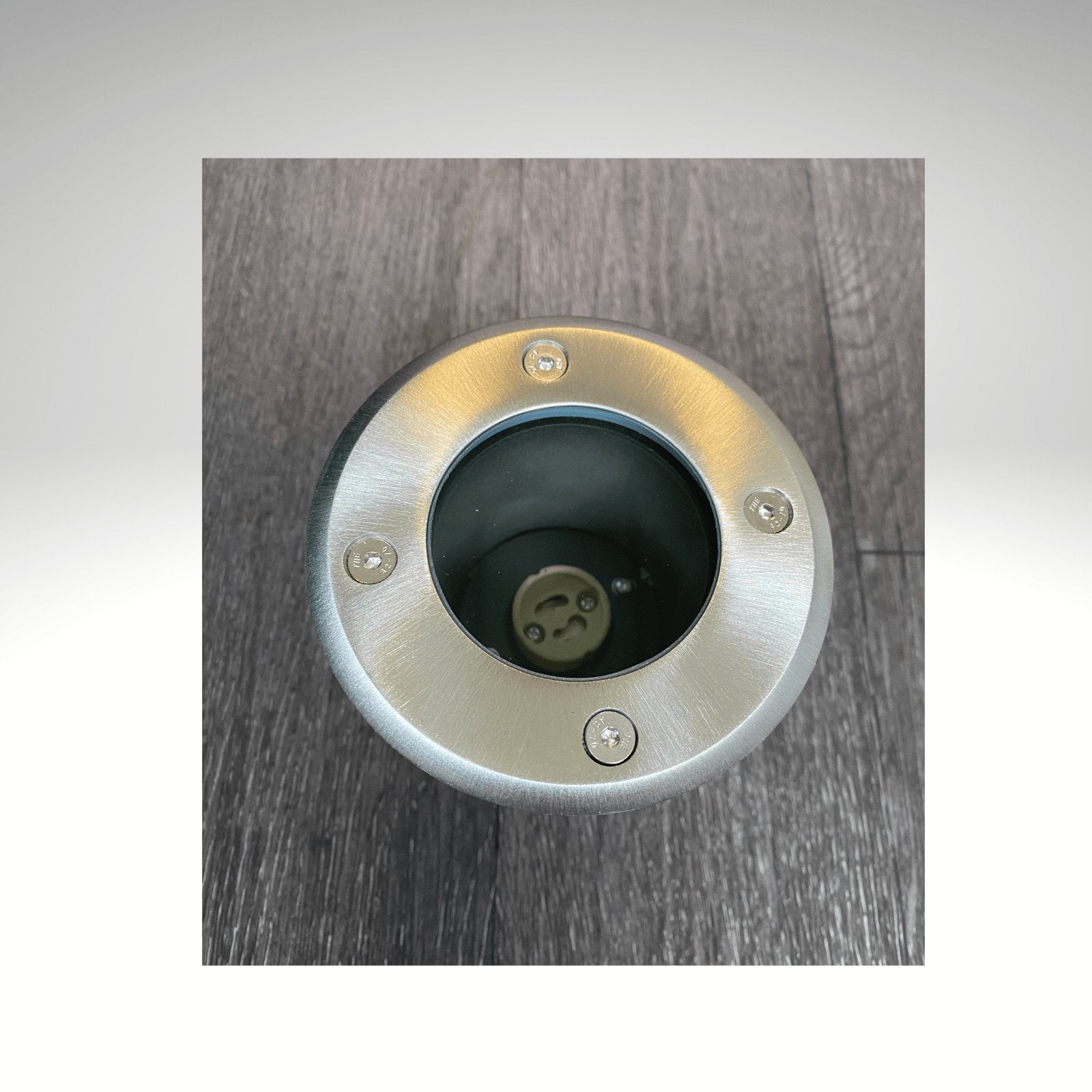 Stainless steel recessed spotlight ALFA_11 - 230V - Ø 11 cm - GU10 socket - Cable-free - Lumihome