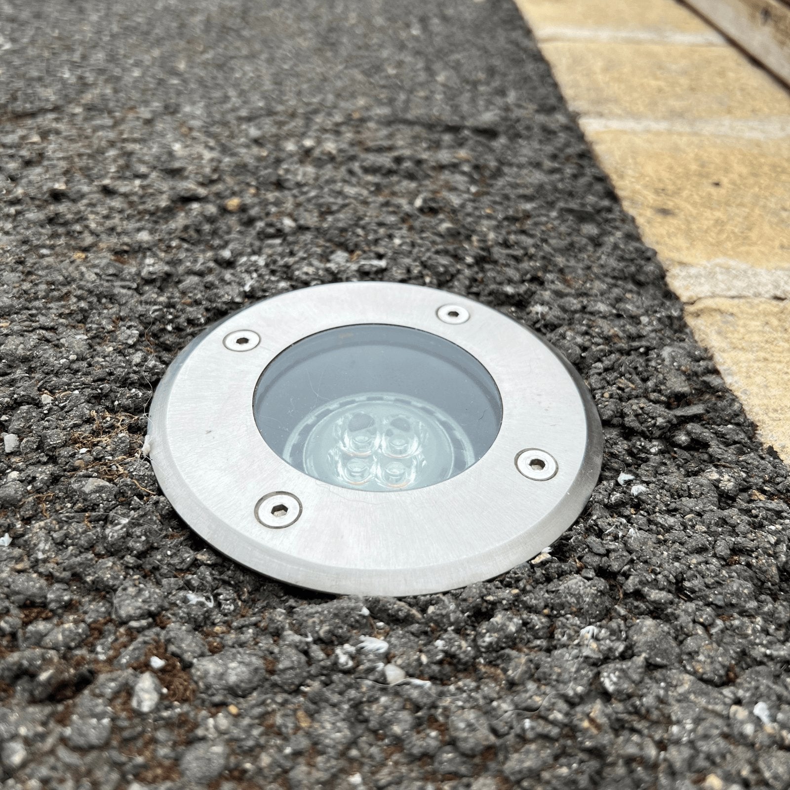 Stainless steel recessed spotlight ALFA_11 - 230V - Ø 11 cm - GU10 socket - Cable-free - Lumihome