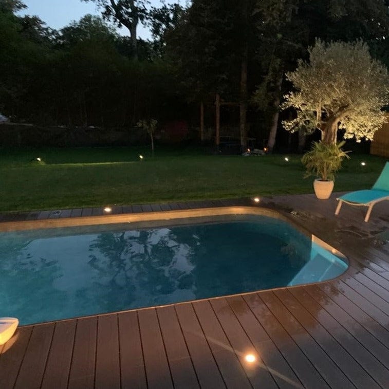 MR-SOL28 poolside recessed spotlight - 12 Volt - Ø 10 cm - GU5.3 interchangeable bulb - Lumihome-France.com