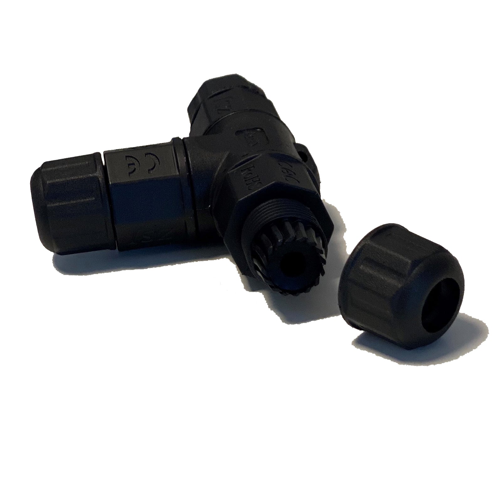 IP66 waterproof 3-wire T-connector - For flexible cable 3G1.5mm2 max - Lumihome-France.com