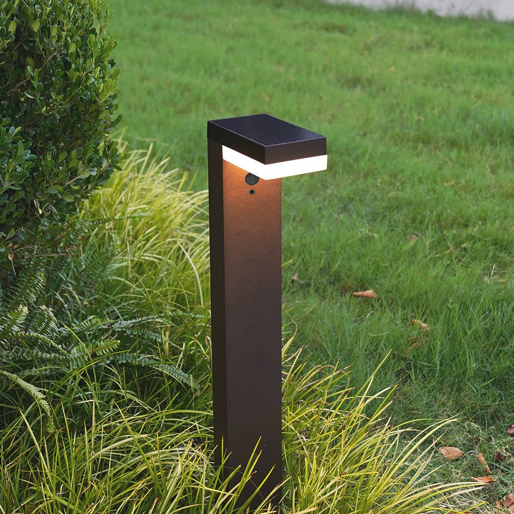 VENUS Solar Led Bollard - Detector de movimiento - 3 modos de iluminación 100 a 1000 lúmenes - Lumihome