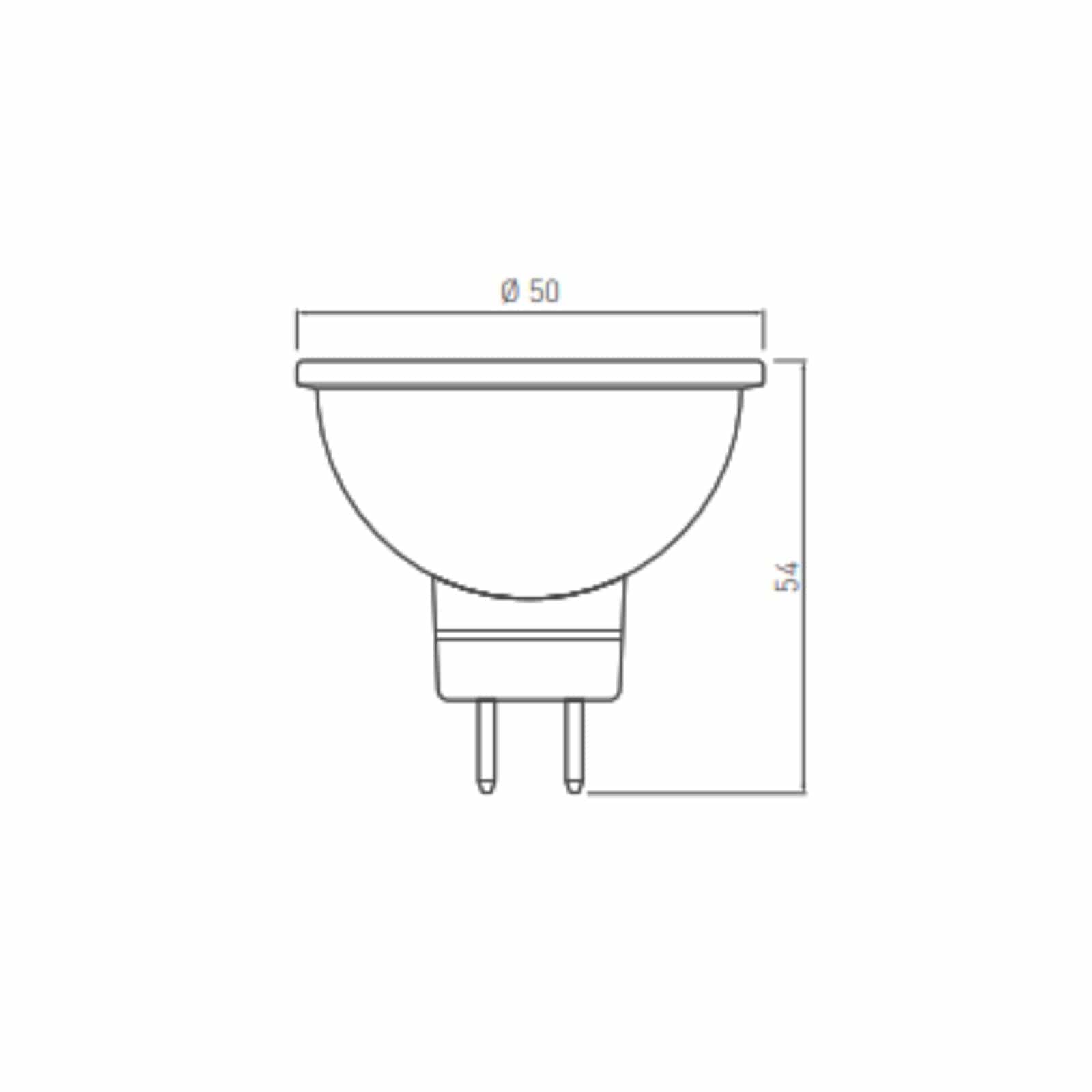 Bombilla Led GU5.3 SM4016-64 - 12V - Blanco Frío 6400K° - 300 lúmenes - 4W - Lumihome-France.es