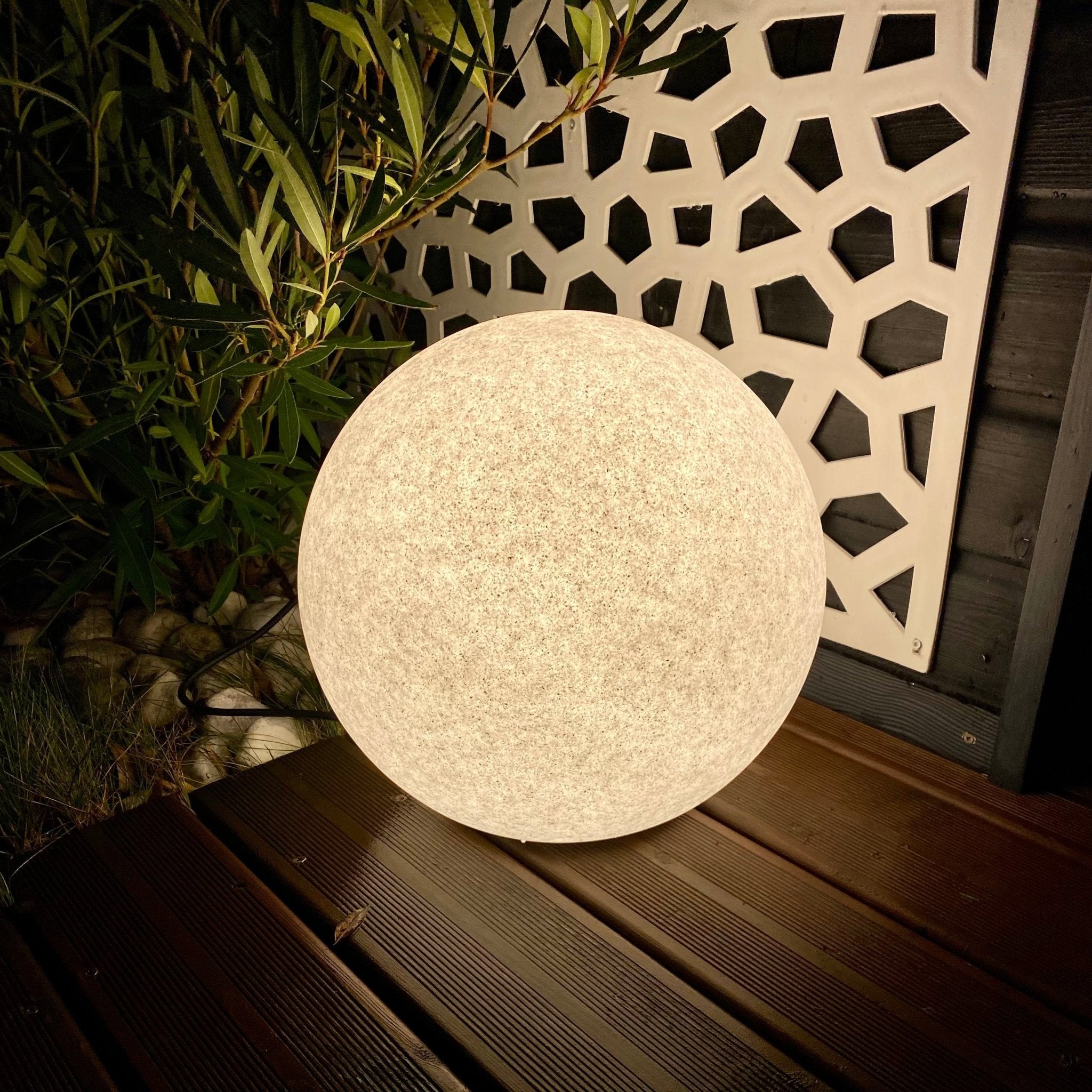 Esfera de luz decorativa exterior/interior - 230V - Diámetro 38cm - para bombilla E27 (no incluida) - IP65 - Lumihome-France.com