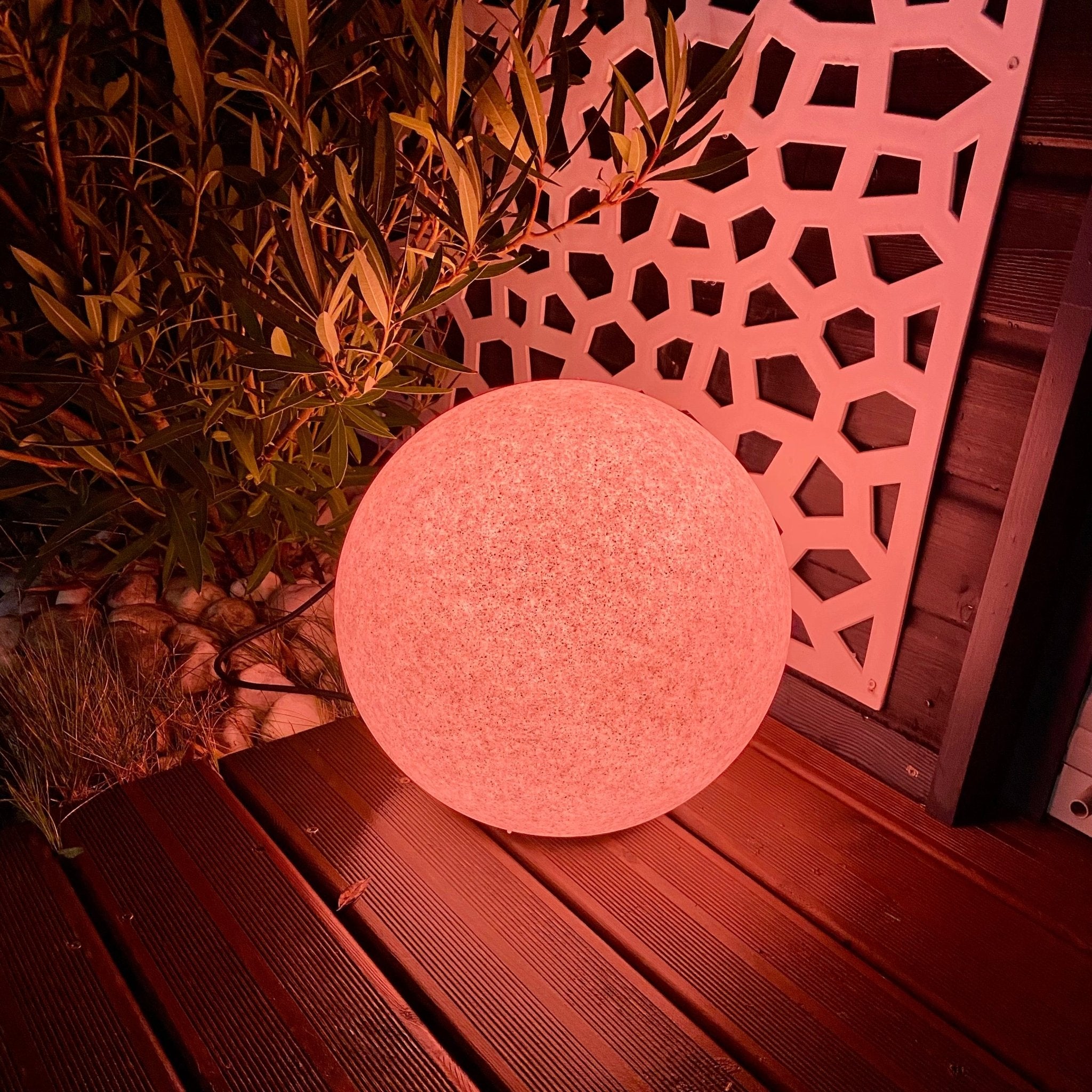 Esfera de luz decorativa exterior/interior - 230V - Diámetro 38cm - para bombilla E27 (no incluida) - IP65 - Lumihome-France.com