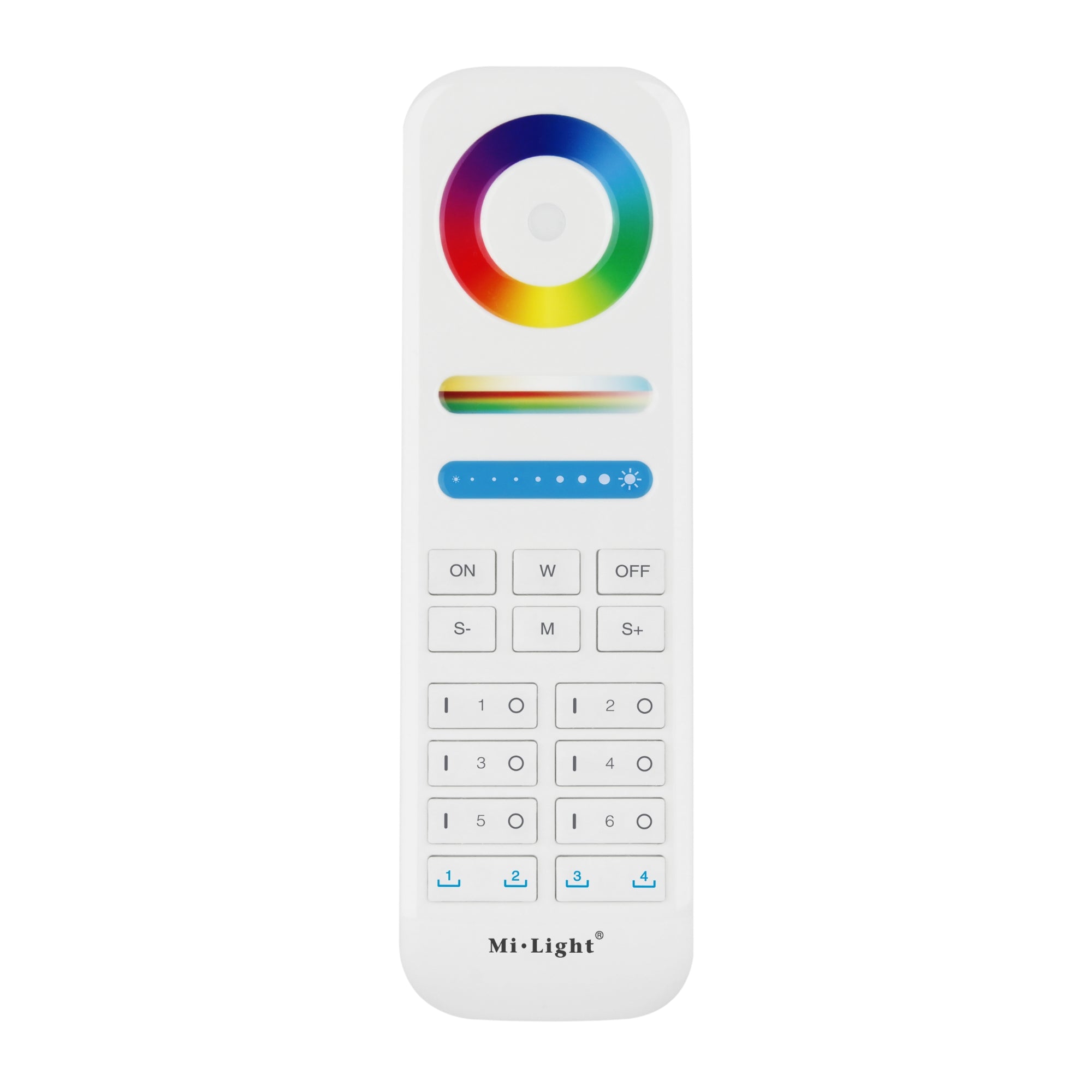 Télécommande RGBWW 6 zones pour gamme connectée MI–LIGHT - Lumihome-France.com