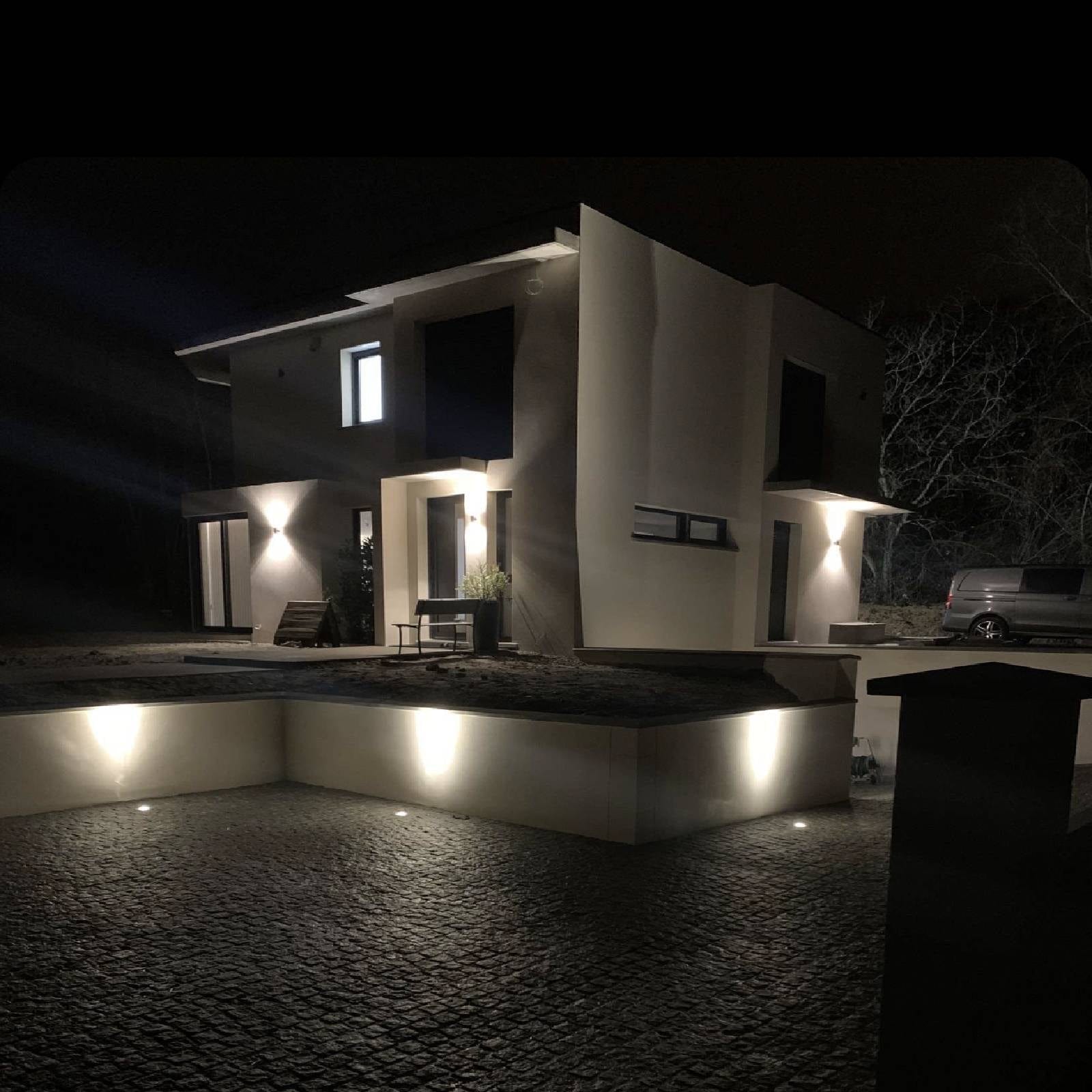 Projetor LED de encastrar para exterior SOL-GA9 - 230V - LED ajustável - Ø 16 cm - 500 lúmens - Lumihome